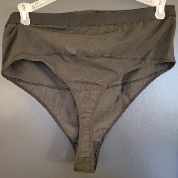 Shein Plus tummy control thong in sheer black - Picture 4 of 4